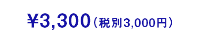 3,000円(税別)